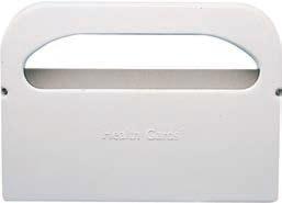 Health Gards Toilet Seat overs Half-fold, white paper toilet seat covers. 250 sleeves per pack. No. Qty.