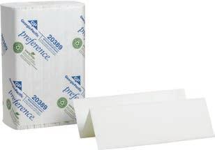 Signature Premium Two-Ply Towels GP 210 White 125 16. cclaim One-Ply Towels Product contains 15% post-consumer material. GP 202-04 White 250 16.