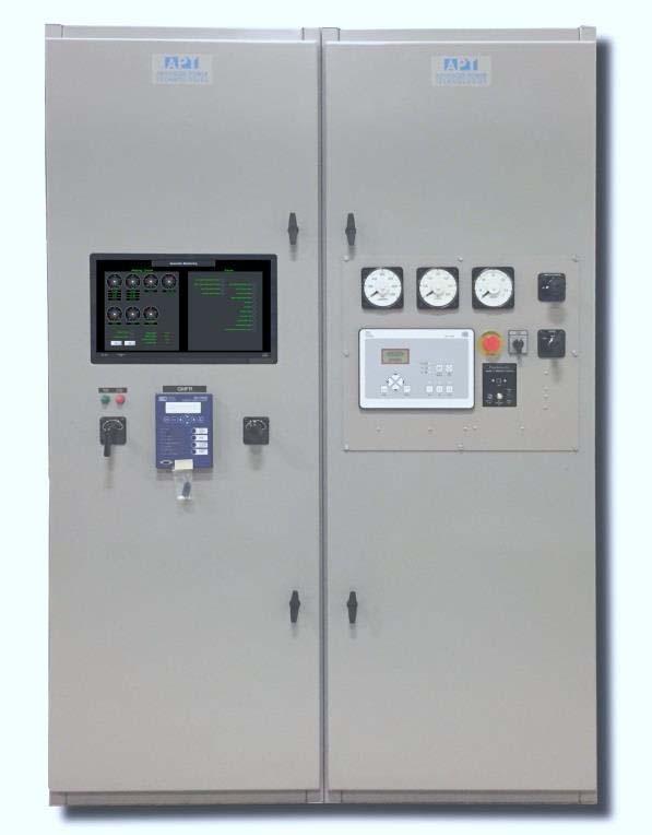Protection Complete Generator & Bus Metering Figure 10: Generator Monitoring & Automatic Paralleling Control Panel with Analog &