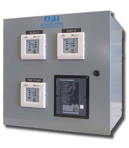5 Remote Generator Monitoring & Control Figure 11: APT Emergency Power Monitoring Panel for Three Automatic Transfer Switches & CAT Generators Figure 12: APT Emergency Power Monitoring Panel for
