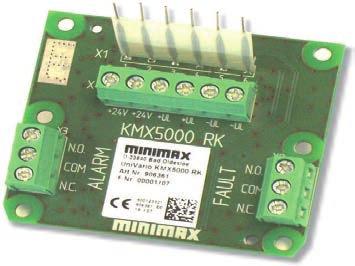 Industrial detectors UniVario Detector accessories Relay module KMX5000 RK Part no.: 906361 Communication module for the operation of UniVario detectors, independent of any fire detection system.