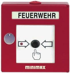 Manual call points DMX indoor application, addressable DMX95-I manual call point Feuerwehr, red NEW Part no.