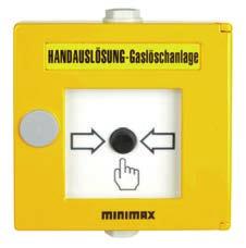 Manual call points DMX indoor application, conventional DMX3000 manual release, yellow Part no.