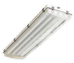 Linear Fluorescent Luminaires Ideal luminaire for use in high, mid and low bay applications.
