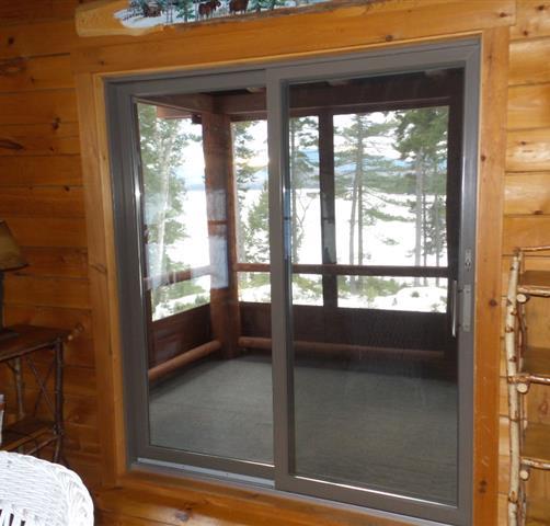 front covered porch - Metal Andersen doors with insulated glass and
