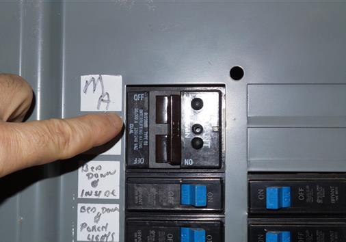 2 Item 1(Picture) Labeled circuit breakers 6.