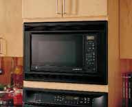 8 countertop microwave oven to be built into a wall or cabinet alone, or over a 27" single electric wall oven for a complete one-piece built-in integrated appearance.