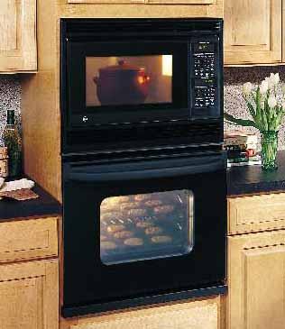 50 30" Built-In Double Oven JTP85WA White on white Fits most 30" cabinets SmartSet Electronic Controls Upfront interior oven lights MICROWAVE UPPER OVEN 1.6 cu. ft.