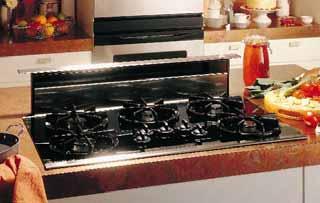 BUILT-IN COOKTOPS: 36" AND 30" GAS These models include Sealed burners (except JGP320EV) Electronic pilotless ignition
