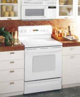 Profile Performance Series 30" Free-Standing CleanDesign Convection Range JB960TB True white Largest* oven in America Super large 4.5 cu. ft.
