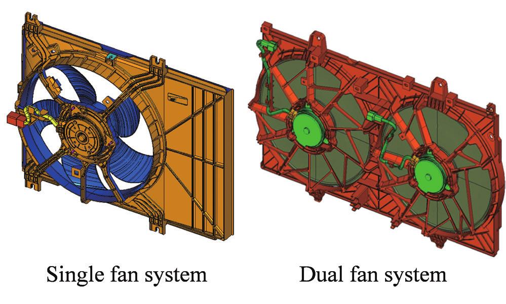 Accordingly, the height of the heat exchangers is restricted while higher air flow performances are required.