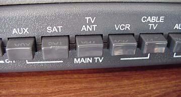 To Watch VCR (if self-installed) Press VCR button on MAIN TV section of Video Selection System panel.