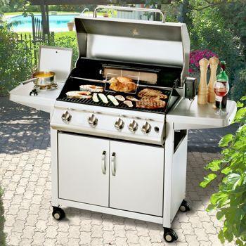 Fire Prevention: GRILLING Open the grill lid before turning on the cylinder top valve and lighting the grill.