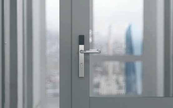 DIALOCK FOR HOTELS / PRODUCT HIGHLIGHT Dialock DT 600 Attractive door terminal for narrow frame, metal and wooden doors allows a continuous touchless opening of exterior and interior doors.