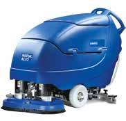 SCRUBTEC 8 - Large Scrubber Dryers Excellent ergonomic design Easy to understand control panel with One Touch Scrub Control Large 85 litre solution and recovery tanks provides longer run time between