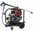POSEIDON PE / DE - Pressure washers - petrol and diesel driven Robust long life pumps with ceramic pistons Robust design with aircraft aluminium chassis Wide range of performance levels Lightweight