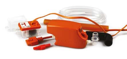AIR CONDITIONING REFRIGERATION HEATING EN Maxi Orange CONDENSATE REMOVAL PUMP Need more performance? Designed for larger units, the Maxi Orange pump gives you the extra power when you need it.