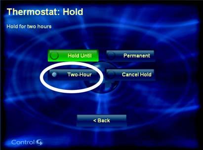 Change Thermostat Hold Option using Navigation Device or Display 1 From the Main Navigator screen, select Comfort.