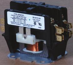 sensitive Must specify horizontal or vertical air flow UL listed for 250,000 cycle operation Not available on bottom mount heaters 2 Pole Magnetic Contactor WARNING This product contains