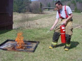How to Use a Fire Extinguisher PASS Pull, Aim, Squeeze, Sweep Aim at the base of the fire Aim at the
