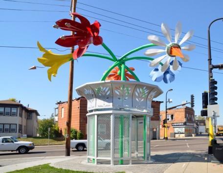 Metro Transit public art program Artwork located at LRT stations and a few other locations Partnerships to create permanent and temporary