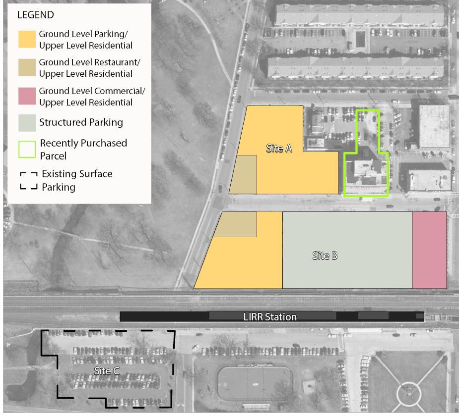 Site B Retail Residential Structured Parking 19,800 SF (1st) 178,000 SF (2-5) 178 Units 690 Spaces (372