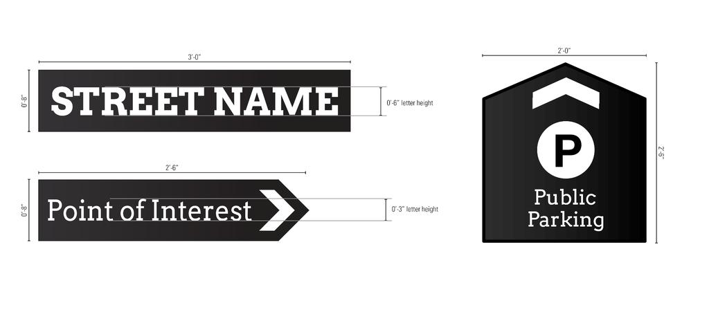 DESIGN DEVELOPMENT WAYFINDING AND SIGNAGE SIGNAGE CONCEPT A: SIGN BOARD PRELIMINARY DETAILING Surface applied,