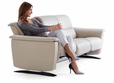 The provided neck and lumbar support adjusts as you move perfect for watching the television.
