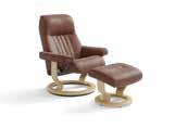 (L) Chair, W: 90 H: 103 D: 78 Seat height: 45 Stool, W: 57 H: 44 D: 50 Stool, W: 54 H: 40 D: 41 Stool, W: 54 H: 38 D: 39 Stool, W: 57 H: 39 D: 40 Classic LegComfort Stressless Capri (M) Chair, W: 81