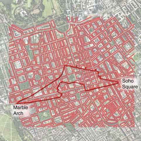 West End Blocks Distorted grid: The second reason that the grid has been stretched is to make use of the points of access to the