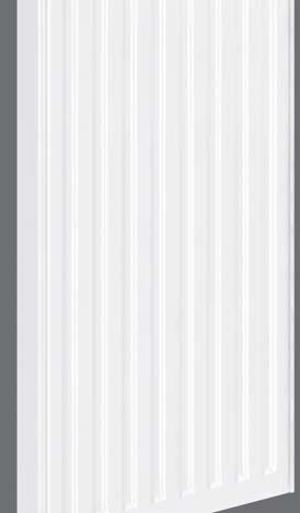 VERTICAL CENTRALLY CONNECTED RADIATOR Outputs / weights / water volume 67 Weight in kg and water content in litre, for the CENTRAL-CONNECTION VERTICAL RADIATOR Height 1500 1800 1950 2100 2300 Length