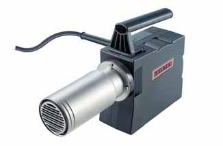Hot-air blower HOTWIND S With its weight of just 3.2 kg and its handle, HOTWIND S can be used both as a built-in or a hand tool.