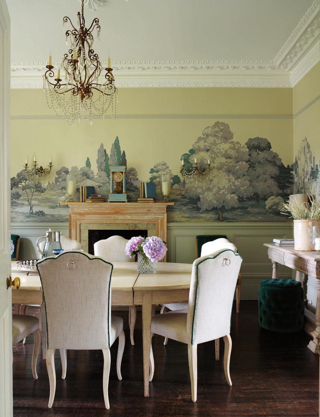 I wanted to follow the history of the house, but I didn t want it to end up feeling like a museum In the dining room, the evocative Kew Gardens wallpaper a digitally remastered version by Georgia