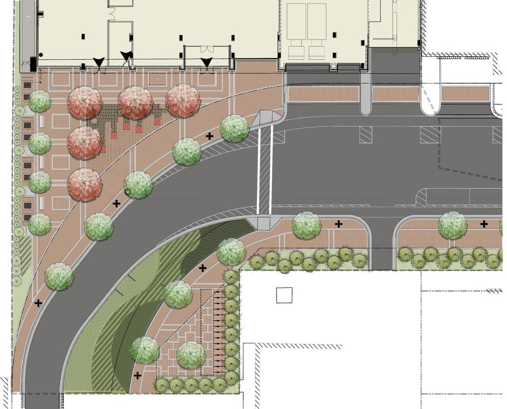 Figure 6-Conceptual Public Plaza Plan The Project will also provide private amenities for the residents including a courtyard at the second level of the building and a penthouse level pool and deck