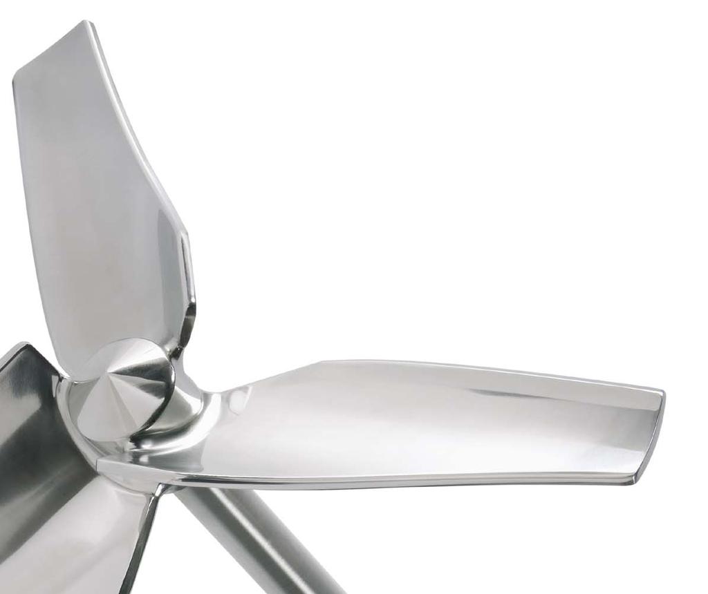 Airfoil advantage The unique shape of the Energy Saving Foil EnSaFoil propeller provides a very high flow rate, at the same time as only needing small energy inputs from the drive motor.
