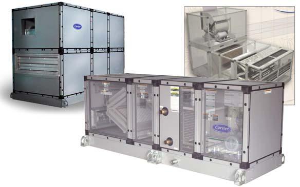 Air Handler Types Indoor Units Indoor air handlers may be built in horizontal, vertical, or stacked configurations, and allow air inlet and discharge connections on top, bottom, and sides.