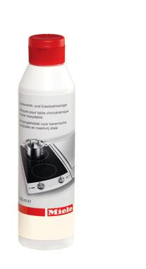 Oven heat up not required. 750 ml. spray bottle Miele, Inc.