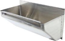 SEPTEMBER 2013 STAINLESS STEEL 11:1:420 scrub-up troughs easy clean fully radiused internal corners scrub-up trough 800 x 400 x 427.