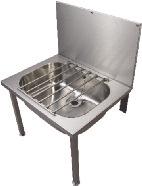 SEPTEMBER 2013 STAINLESS STEEL 11:1:415 floor standing bucket sink ideal for where there is a need to dispose of waste water bucket sink 648 x 508 x 890mm floor standing bucket sink, splash back,