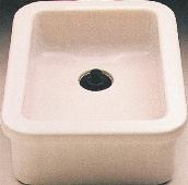 MAY 2005 FIRECLAY 10:1:403 laboratory sinks waste hole rebated for acid-resistant waste fitting glazed all round and reversible easy clean, stain resistant, designed to withstand heavy use sink
