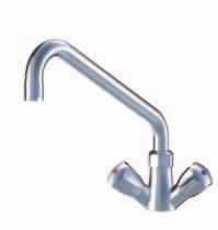 Two handle mixers 3/4 The two handle mixer 3/4 is all about water power. The perfect faucet for commercial kitchens, where performance and ease of use are crucial.