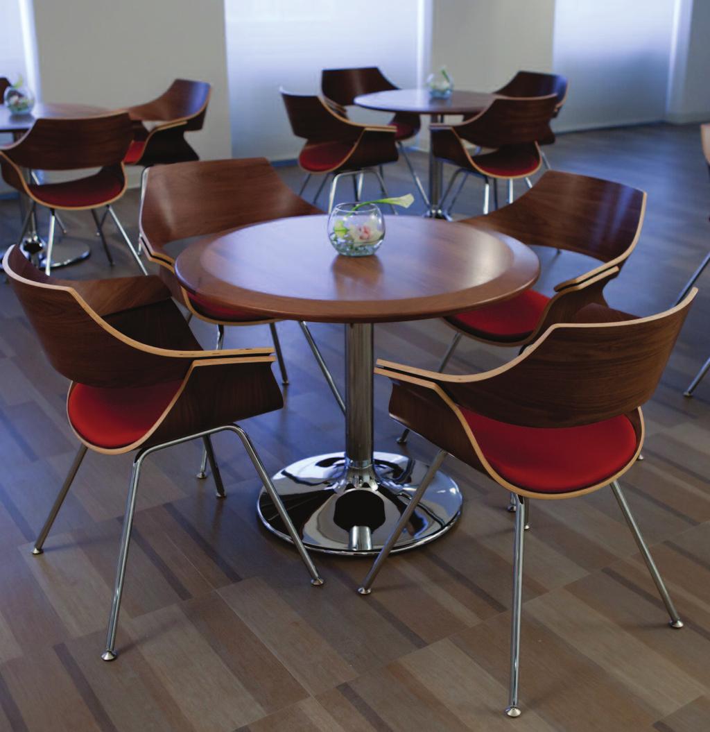 MULTIPURPOSE TABLES KI offers a table for every room in a facility. Choose different top shapes, fixed or variable heights as well as edge, leg and base styles.