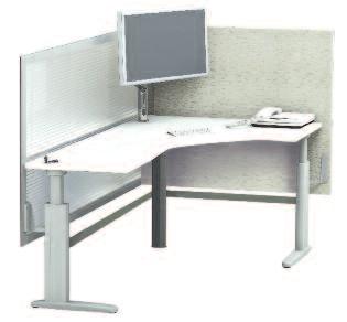 With height adjustable tables, workers can personalize their work style, alternating between sitting and standing as they please.