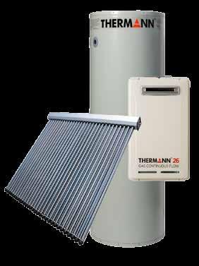 EVACUATED TUBE SOLAR GAS BOOSTED Thermann Evacuated Tube Solar gas boosted systems offer reliability and efficiency.