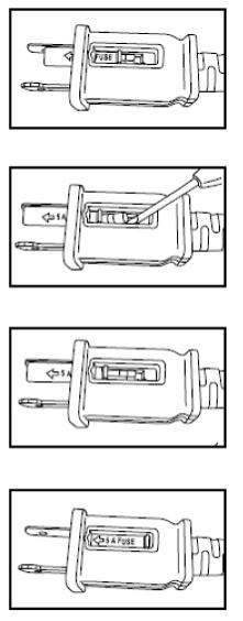 This product employs overload protection (fuse). A blown fuse indicates an overload or short-circuit situation. If the fuse blows, unplug the product from the outlet.