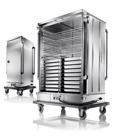 7 HEAT STORAGE. While hot food will remain delicious in the BLANCO banquet trolley with convection heating.