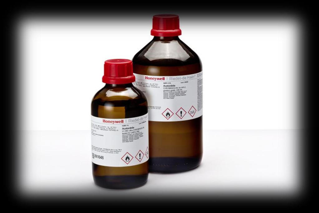 20 Purity grades of HPLC solvents from Honeywell