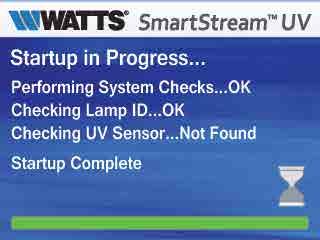 Start Up Screen Normal Operation System checks are automatically executed by the controller in