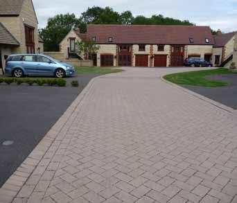 Of course, permeable paving can be used wall-to-wall as a shared surface on high-density schemes such as this and the Littlemore housing.