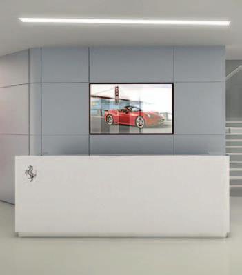Lisbon. A dedicated PFG contract division team has created high-end showrooms for Ferrari which provide a completely new experience and ultimate luxury.